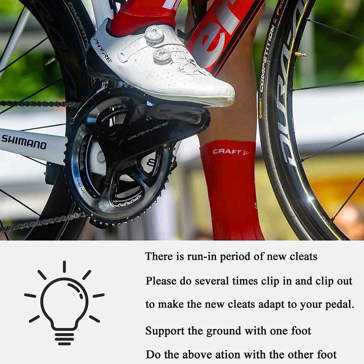 Thinvik Bike Cleats For Shimano Spd-Sl System Pedals Compatible With Sh11 Road Bicycle Replacement Cleats & Indoor Cycling For T