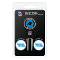 Team Golf Nfl Carolina Panthers Divot Tool Pack With 3 Golf Ball Markers Divot Tool With 3 Golf Ball Markers Pack, Markers Are R