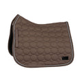 Horze Marquess Quilted Quick-Dry Dressage Saddle Pad With Crystal Trim - Walnut - Horse