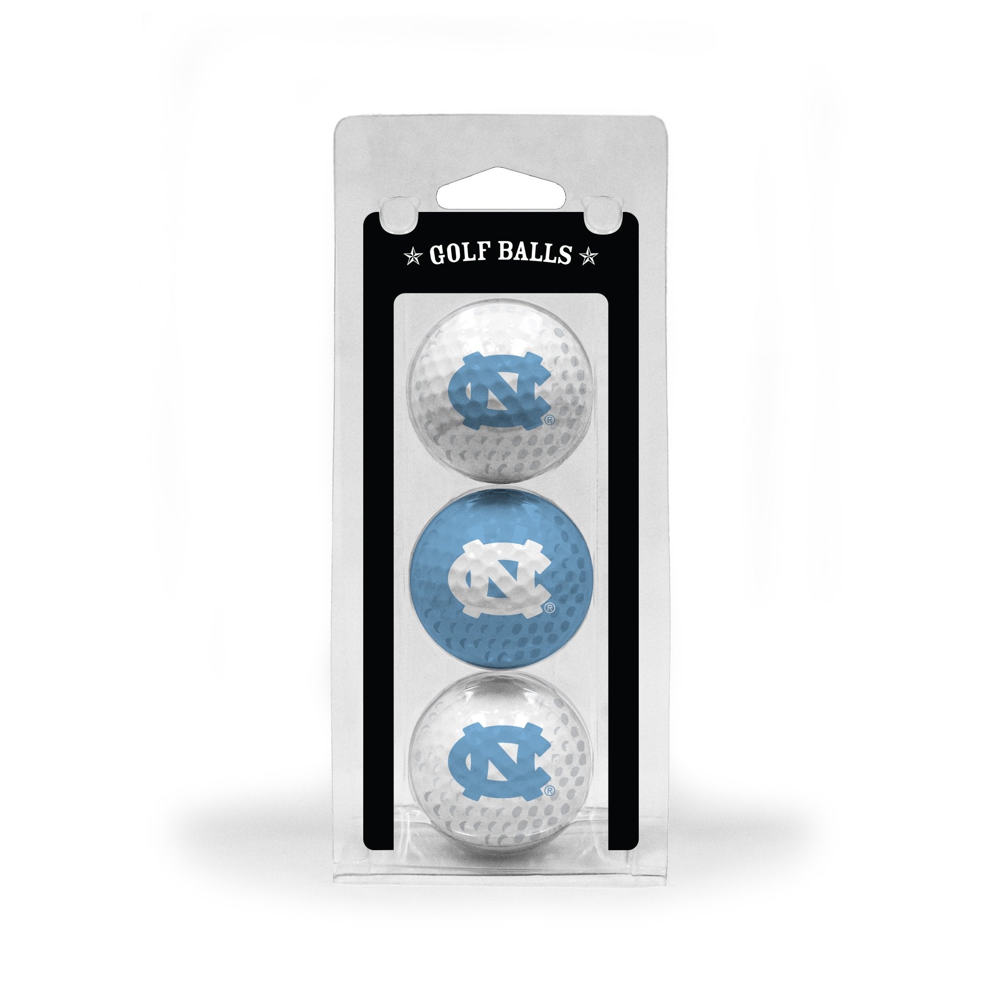 Team Golf Ncaa North Carolina Tar Heels 3 Golf Ball Pack Regulation Size Golf Balls, 3 Pack, Full Color Durable Team Imprint