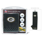 Team Golf Nfl Green Bay Packers Gift Set: Embroidered Golf Towel, 3 Golf Balls, And 14 Golf Tees 2-3/4'' Regulation, Tri-Fold To