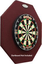 Dart-Stop 29 Inch Burgundy Octagon Pro Dart Board Backboard  Wall Protector  Dartboard Surround