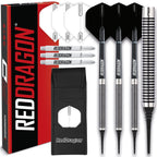 Red Dragon Pegasus Soft Tip Darts Set - 18 Gram - Black Stems And Black Flights