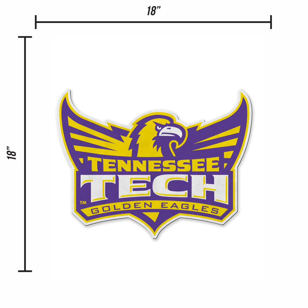 Rico Industries Ncaa Tennessee Tech Golden Eagles Primary Shape Cut Pennant - Home And Living Room D  Cor - Soft Felt Ez To Hang