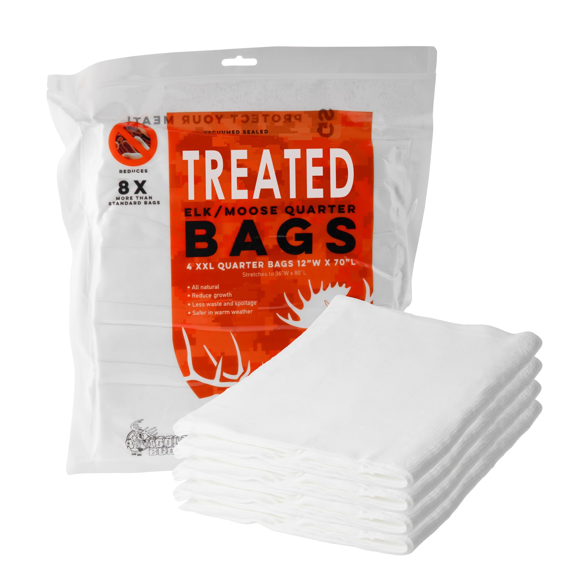 Koola Buck Treated Game Bags Hunting | Heavy Duty Elk Game Bags | Reusable, Breathable & Stretchable Meat Bags | Hunting Gear Ac