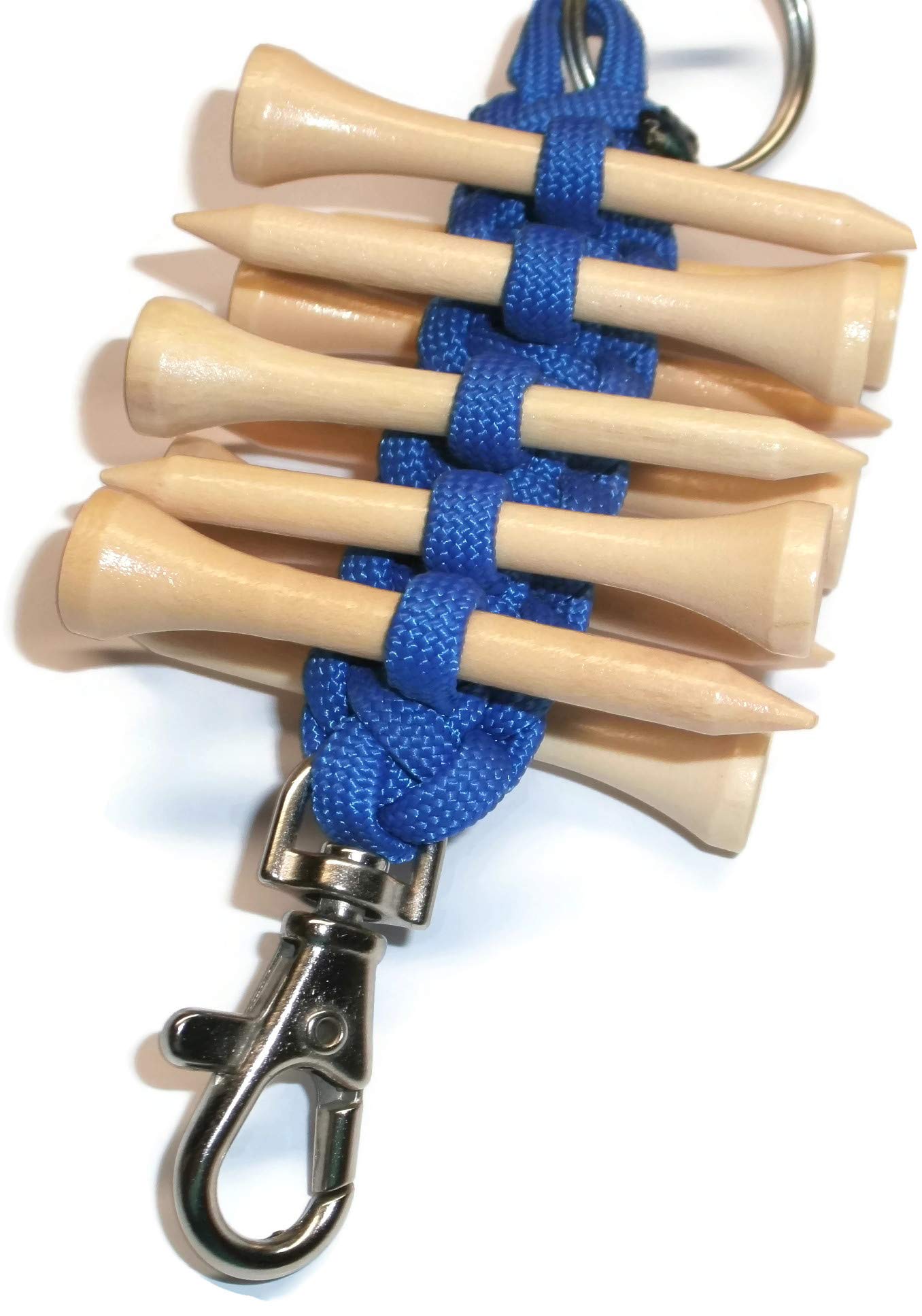 Redvex Paracord Golf Tee Holder - Blue - Holds 10 Golf Tees