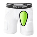 KOOPOW Youth Boys Padded Sliding Shorts with Soft Protective Athletic Cup Underwear, Slider for Baseball, Football, Lacrosse (09