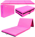 Signature Fitness All Purpose 4x10x3 Extra Thick High Density Anti Tear Gymnastics Gym Folding Exercise Aerobics Mats, 3-Inches 