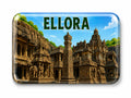 Ellora Acrylic Fridge Magnet | Souvenir Refrigerator Magnet | Travel Landmark Decorative Magnet | Home, Kitchen & Office Decor