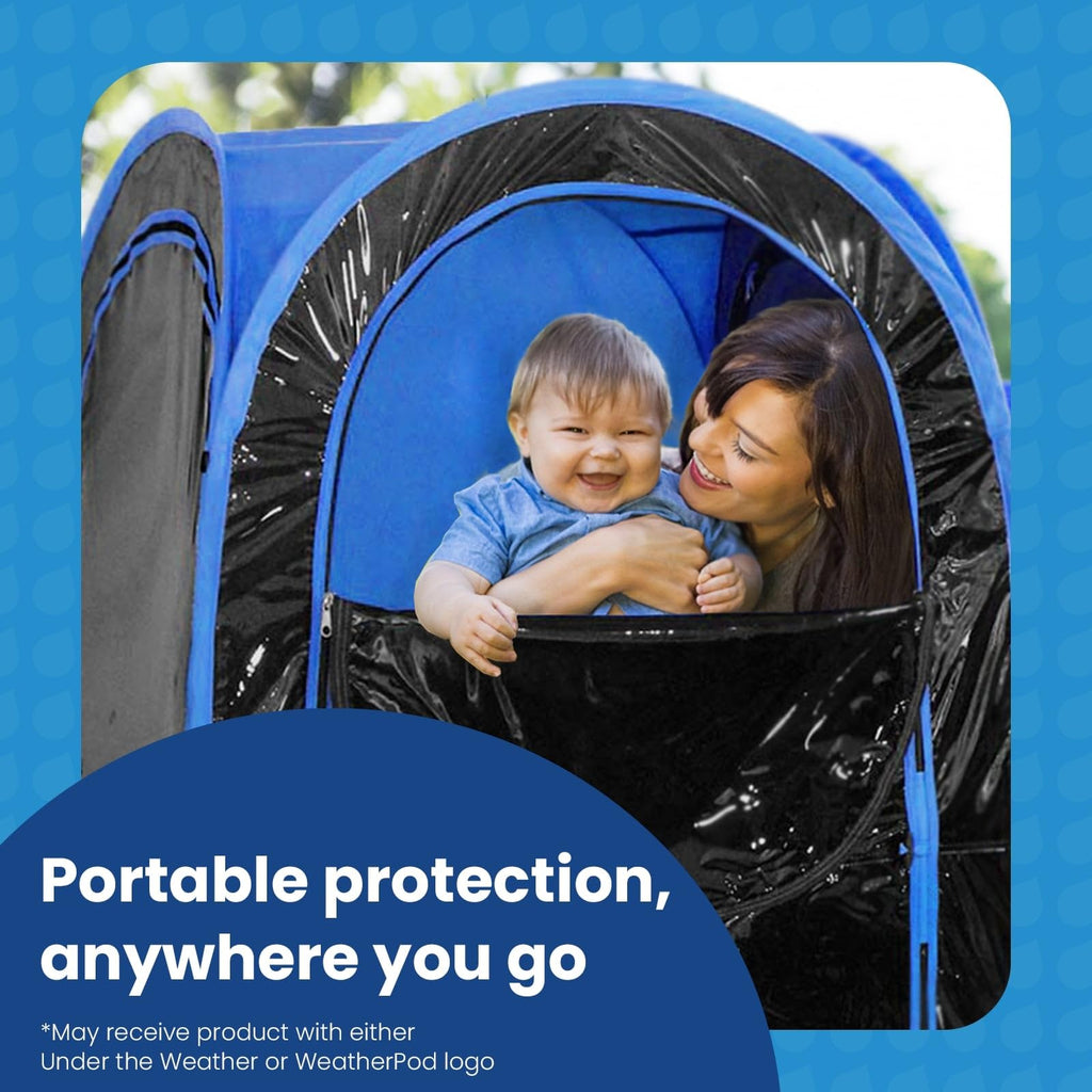 Weatherpod 1-Person Pop-Up Pod With Tinted Panels - Pop-Up Weather Pod, Protection From Cold, Wind And Rain With Added Privacy -