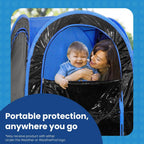 Weatherpod 1-Person Pop-Up Pod With Tinted Panels - Pop-Up Weather Pod, Protection From Cold, Wind And Rain With Added Privacy -