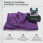 Cocoon - Coolmax Travel Blanket | Compact Throw Blanket For Camping And Hiking | Fits In Backpack | Attaches To Luggage | Travel