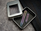 Canku 2Pcs Mini Tweezers Titanium Portable Titanium Alloy Edc Tweezers Survival Camping Outdoor Travel Mini Tool(Color)