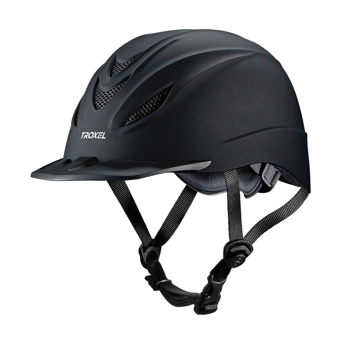Troxel Intrepid Saddle Horse Riding Helmet, Low-Profile Adjustable Design, Safety Horseback Riding Gear, Large (7-1/4 - 7-3/8), Black