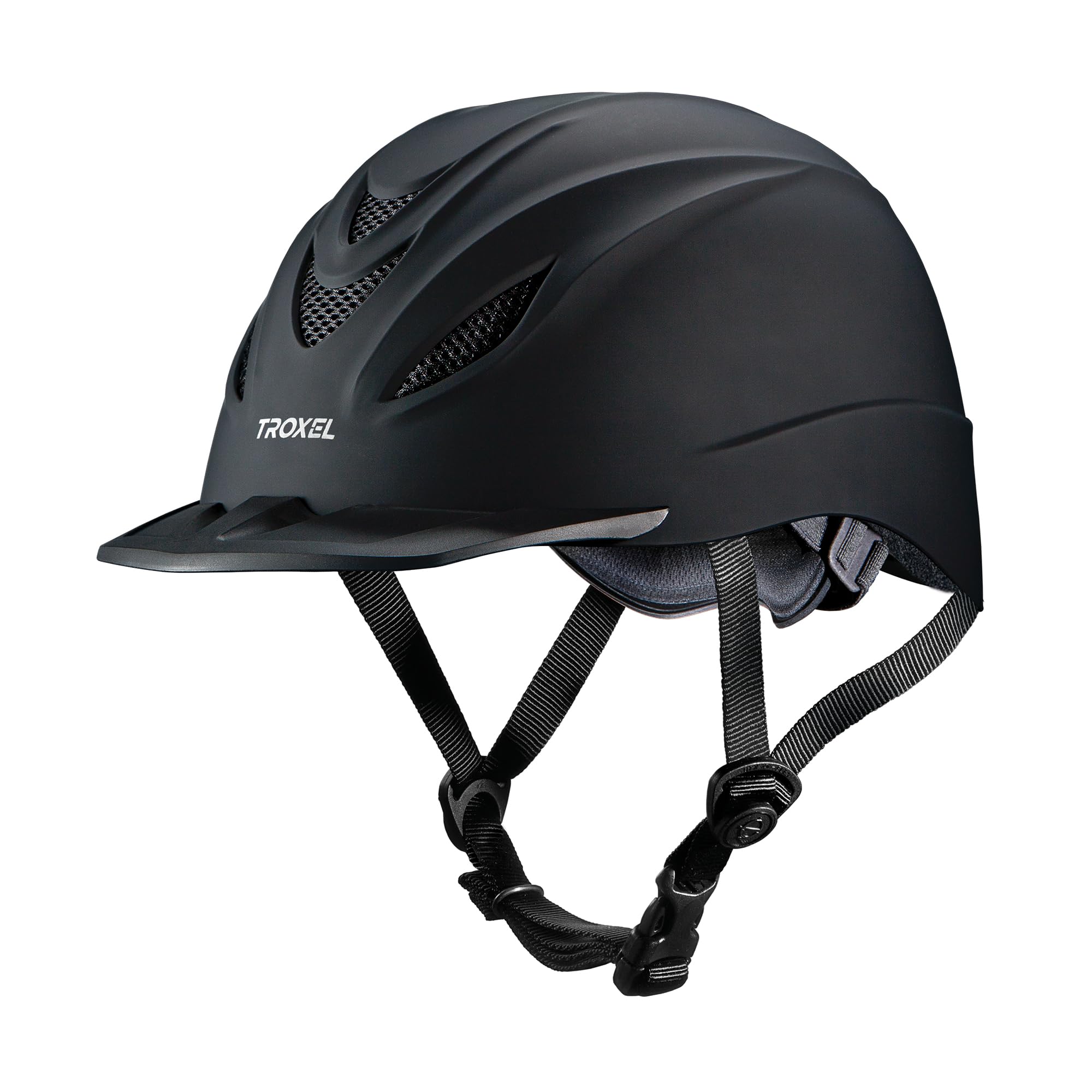 Troxel Intrepid Saddle Horse Riding Helmet, Low-Profile Adjustable Design, Safety Horseback Riding Gear, Small (6-5/8 - 7), Blac
