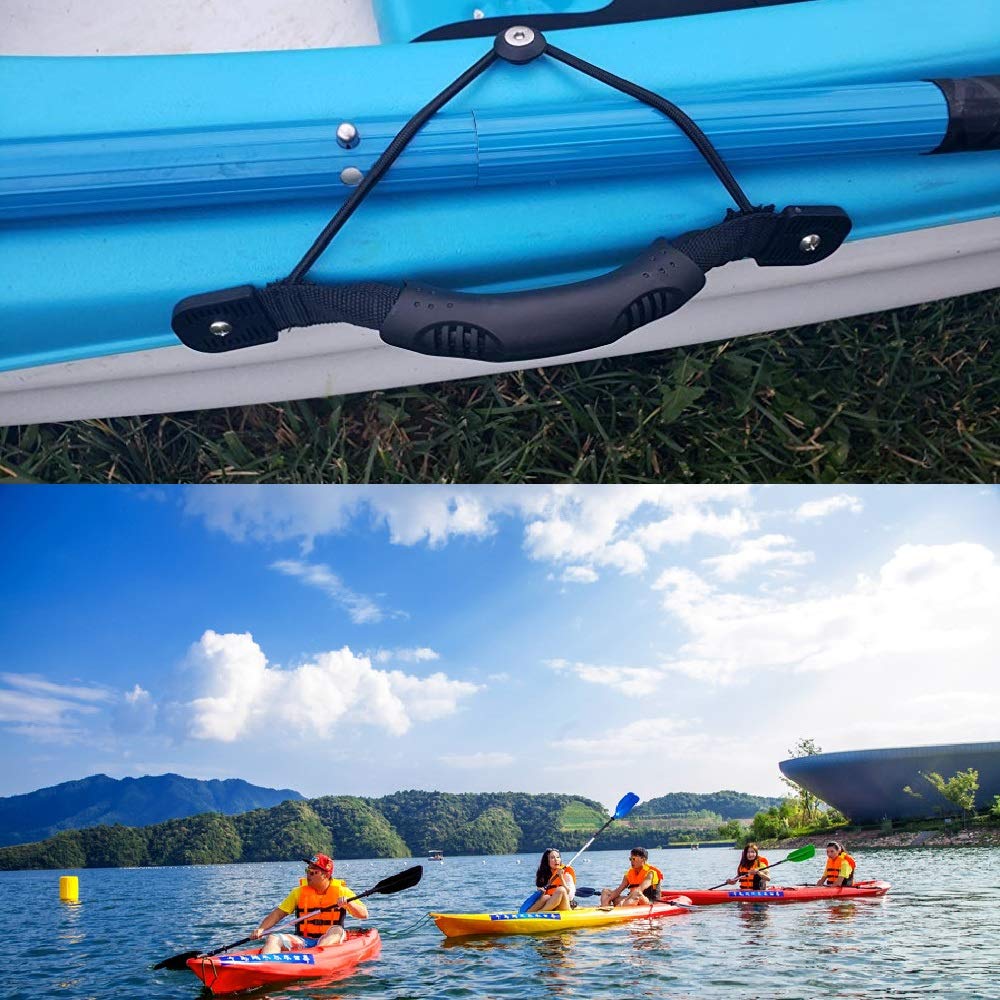 Anndason 2 Pcs Black Kayak Canoe Boat Side Mount Carry Handles/Paddle Park Kayak Handles And Hardwares