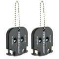 Yzwdtgs Pack Of 2 Mini Golf Score Shot Stroke Counter Clicker Keychain For Golf Game Scorekeeper Outdoor Sport Scoreboard (2)