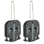 Yzwdtgs Pack Of 2 Mini Golf Score Shot Stroke Counter Clicker Keychain For Golf Game Scorekeeper Outdoor Sport Scoreboard (2)