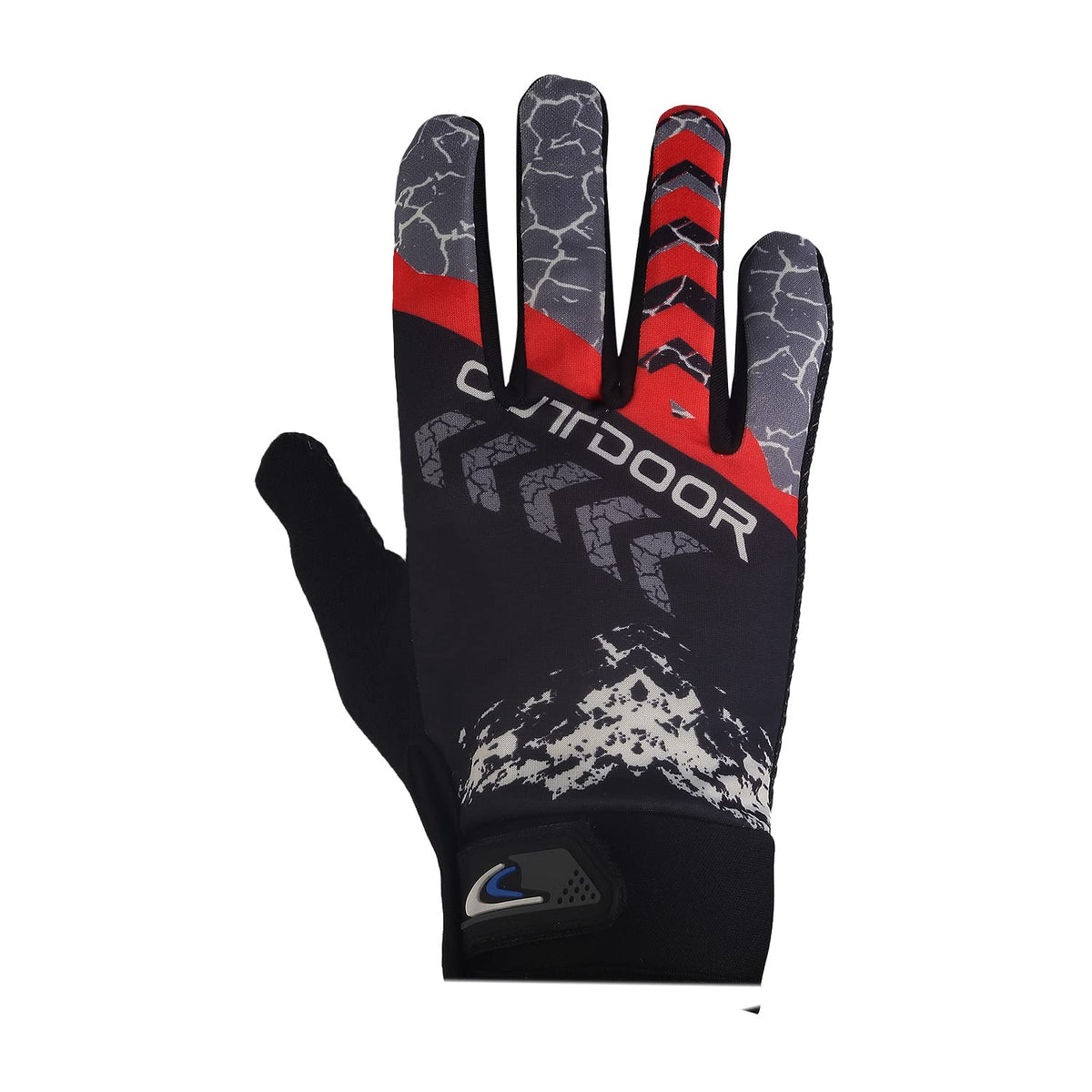 Zaysoo Gloves Outdoor Design Touchscreen Compatible On Thumbs, Index Finger Sports Gloves  Red