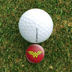 Graphics & More Wonder Woman Classic Logo Golf Hat Clip With Magnetic Ball Marker