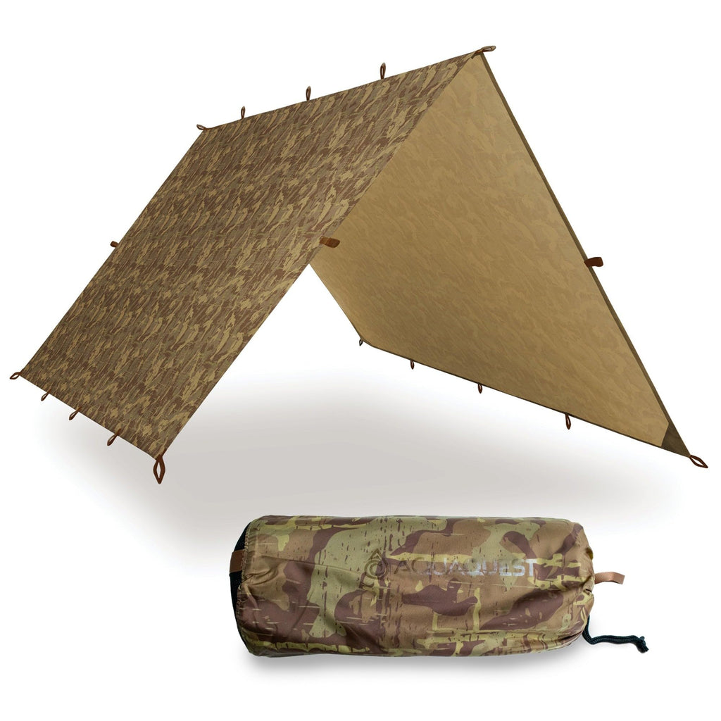 Aquaquest Defender Tarp - Heavy-Duty Waterproof (20,000 Mm) Seam-Taped Rain Fly For Camping, Bushcraft & Survival - 20  13 True