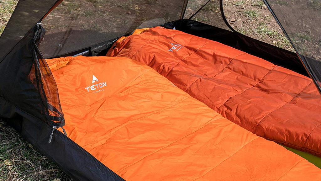 Teton Sports Altos-S 0F Ultralight Mummy Sleeping Bag For Camping, Hiking, Backpacking (Orange), 84 X 32 X 3''
