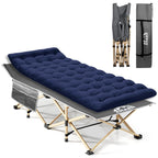 Araer Camping Cot, Portable Folding Outdoor Bed With Mattress Carry Bag, Heavy Duty Sleeping Cots For Adults Kids Travel Camp Be