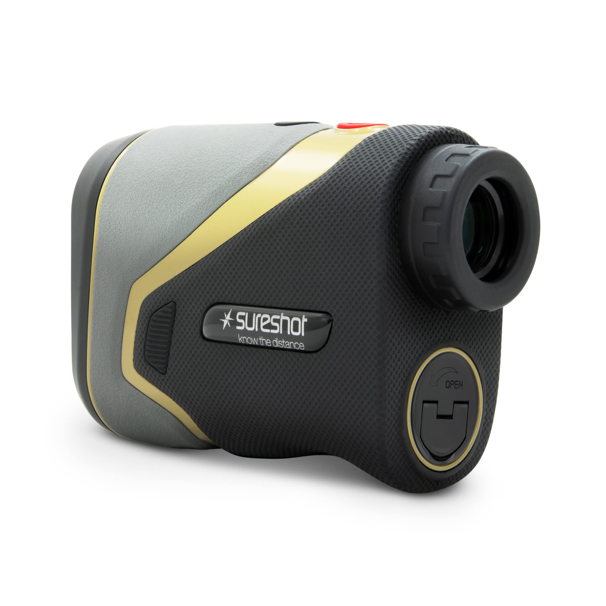Mgi Sureshot Pinlock Rangefinder Golf - 6000 Series - Ipsm - (Intelligence-Pulse-Slope-Magnetic), Black-Grey-Gold