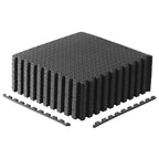 Cap Barbell 1/2-Inch Interlocking Eva Foam Exercise Puzzle Mats - 3 Pack | 24'' X 24'' X 1/2'' | Diamond Pattern - Black