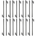 Bimiti 20 Pack Tent Stakes Heavy Duty 16 Inch Forged Steel Solid Tent Pegs Metal Ground Camping Stakes For Camping Unbreakable A