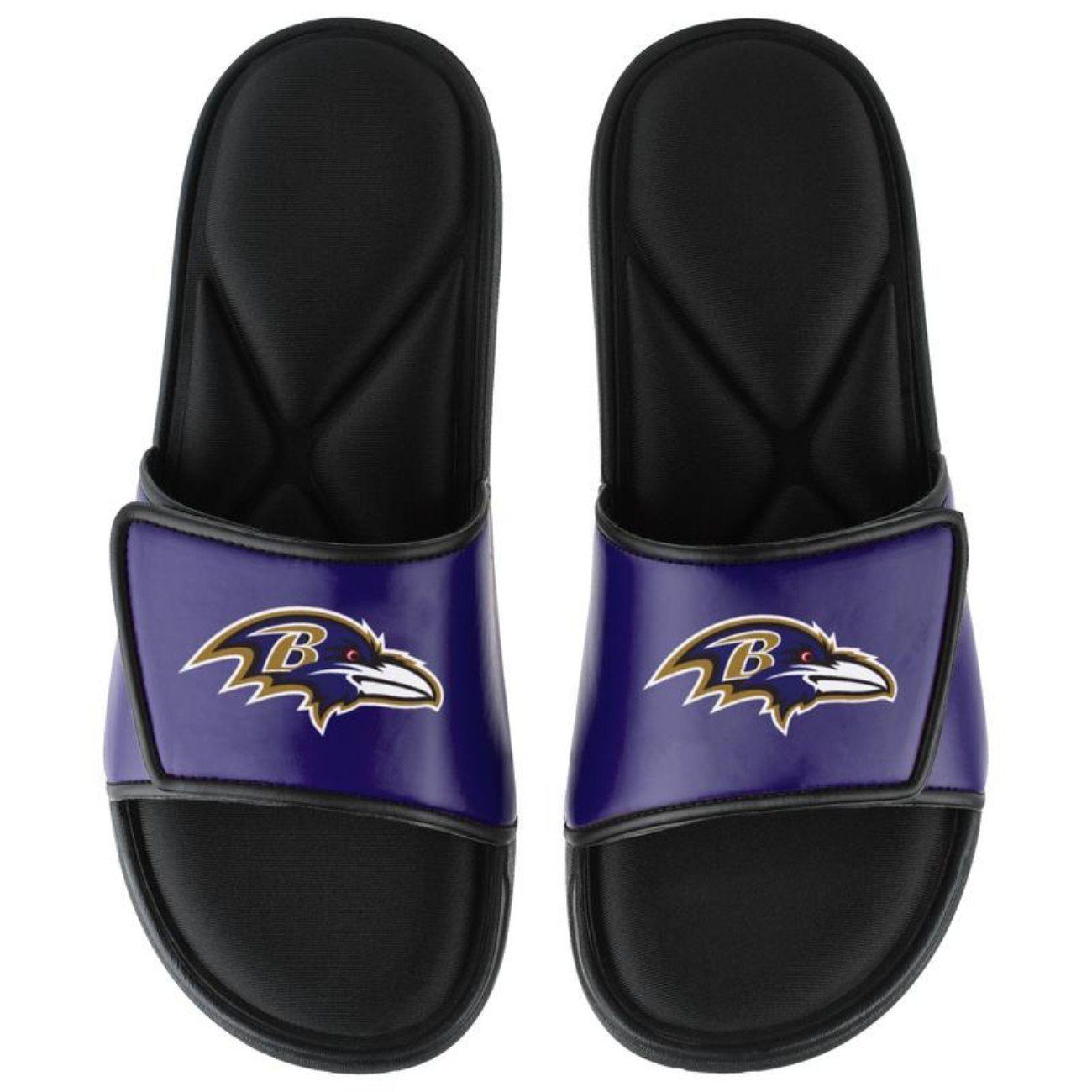 FOCO Baltimore Ravens NFL Mens Foam Sport Slide - L