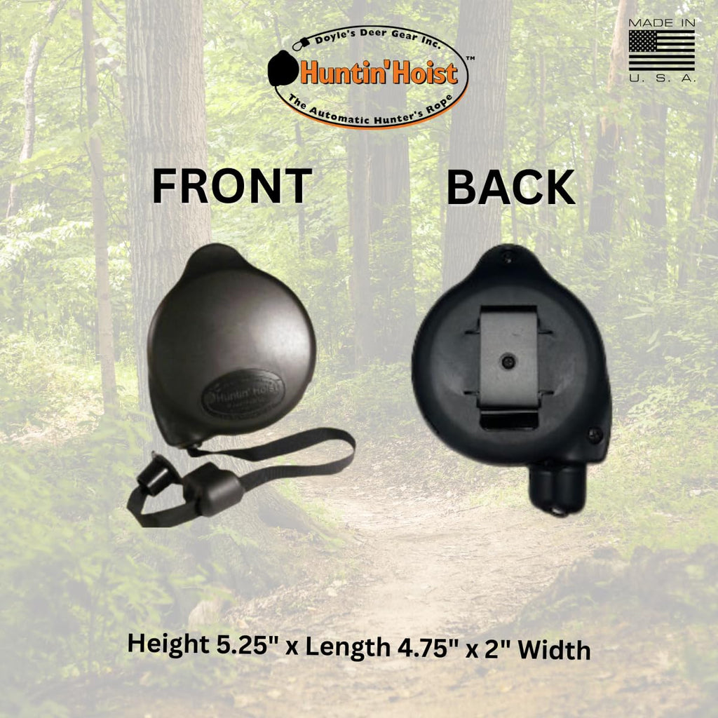 Doyles Deer Gear Huntin Hoist | Retractable Bow Hoist For Deer Hunting | Ascending Accessory For Saddle Hunting, Elevated Tree S