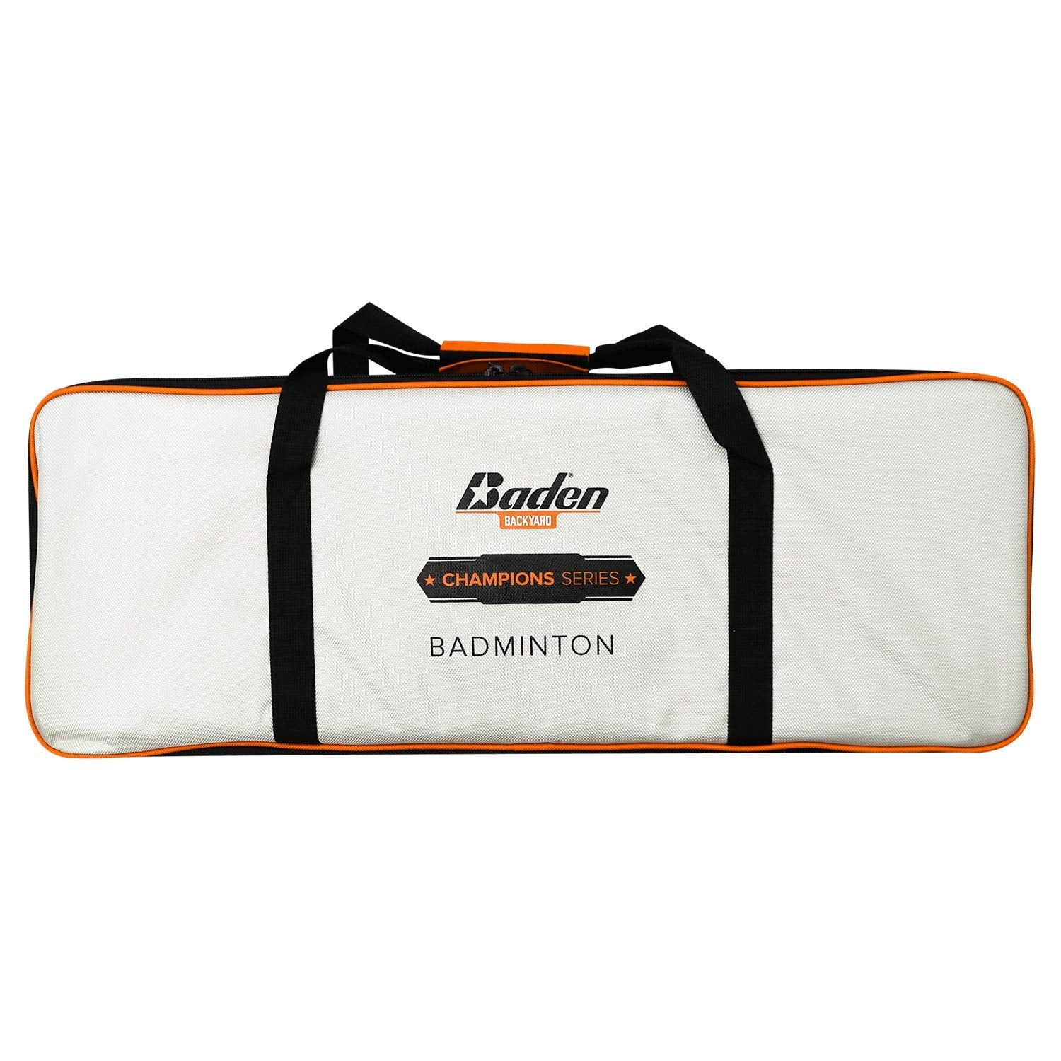 Baden Champions Portable Badminton Set | Regulation Net, 4 Racquets, 3 Shuttlecocks, Boundary & Carry Bag | Ideal For Backyard F