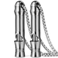 Tisur Titanium Emergency Keychain Necklace Whistle,Edc Safety Whistles For Women And Kids,Loud Up To 120Db, Survival Whistles Fo