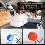 Gowithwind Collapsible Water Container Jug With Spigot, 2 Packs 5.3 Gallon Bpa Free Camping Water Storage Carrier For Outdoor Hi