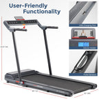 Sunny Health & Fitness Pegasus Smart Treadmill with 20    Wide Running Belt and Customizable Workout Programs, Bluetooth Connect