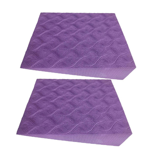 2X Squat Wedge Block Exercise Calf Stretch Board for Fitness Pilate Home Gym Violet