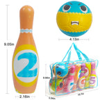 Unique Kids Jumbo Bowling Set For Toddlers  Active Party Game For Kids  Educational Indoor And Outdoor Toy For Boys And Girls Ag