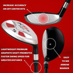 Majek Men'S Golf All Hybrid Partial Set, Which Includes: #5, 6, 7, 8, 9, Pw Senior Flex Right Handed New Utility A    Flex Club