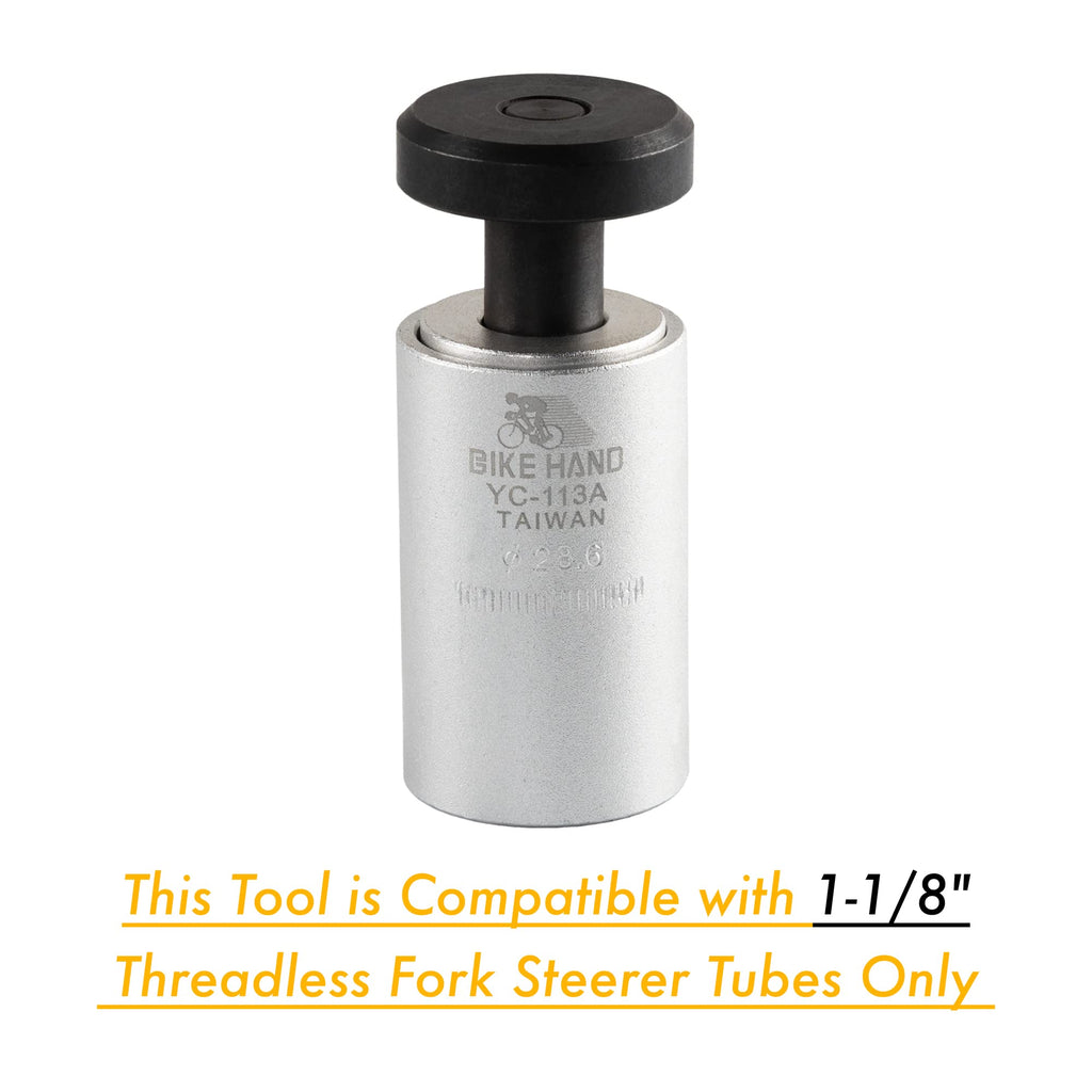 Bike Bicycle Fork Star Nut Setting Installer Install Tool With 2 Free Star Nuts - Size 1-1/8
