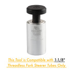 Bike Bicycle Fork Star Nut Setting Installer Install Tool With 2 Free Star Nuts - Size 1-1/8