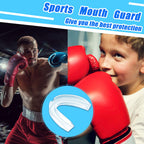 20 Pieces Sports Mouth Guards Mouth Protection Athletic Mouth Guard For Kids And Adults (Blue, Transparent)