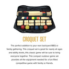 Baden 6-Player Champions Croquet Set With Soft Grip Handles Medium