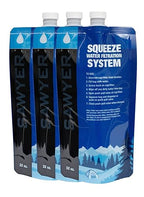 Sawyer Products Sp113 Squeezable Pouch For Squeeze And Mini Water Filtration Systems, 32-Ounce, 3-Pack