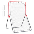 Vevor Baseball And Softball Rebounder, 3 X 4.5 Ft Pitchback Pitching Nest, 3-Way Pitchback Net, Fielding Trainer, Bounce Back Ne