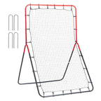 Vevor Baseball And Softball Rebounder, 3 X 4.5 Ft Pitchback Pitching Nest, 3-Way Pitchback Net, Fielding Trainer, Bounce Back Ne