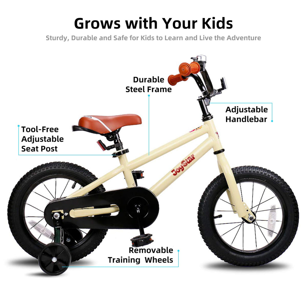 Joystar 12 Inch Kids Bike For 2 3 4 Years Boys Girls Gifts Bikes Child Toddler Bicycle With Training Wheels Bmx Style 85% Assemb