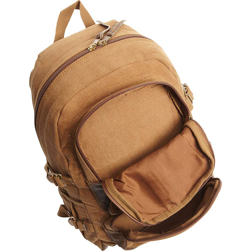 Retro Vintage Airman'S Rucksack - Khaki
