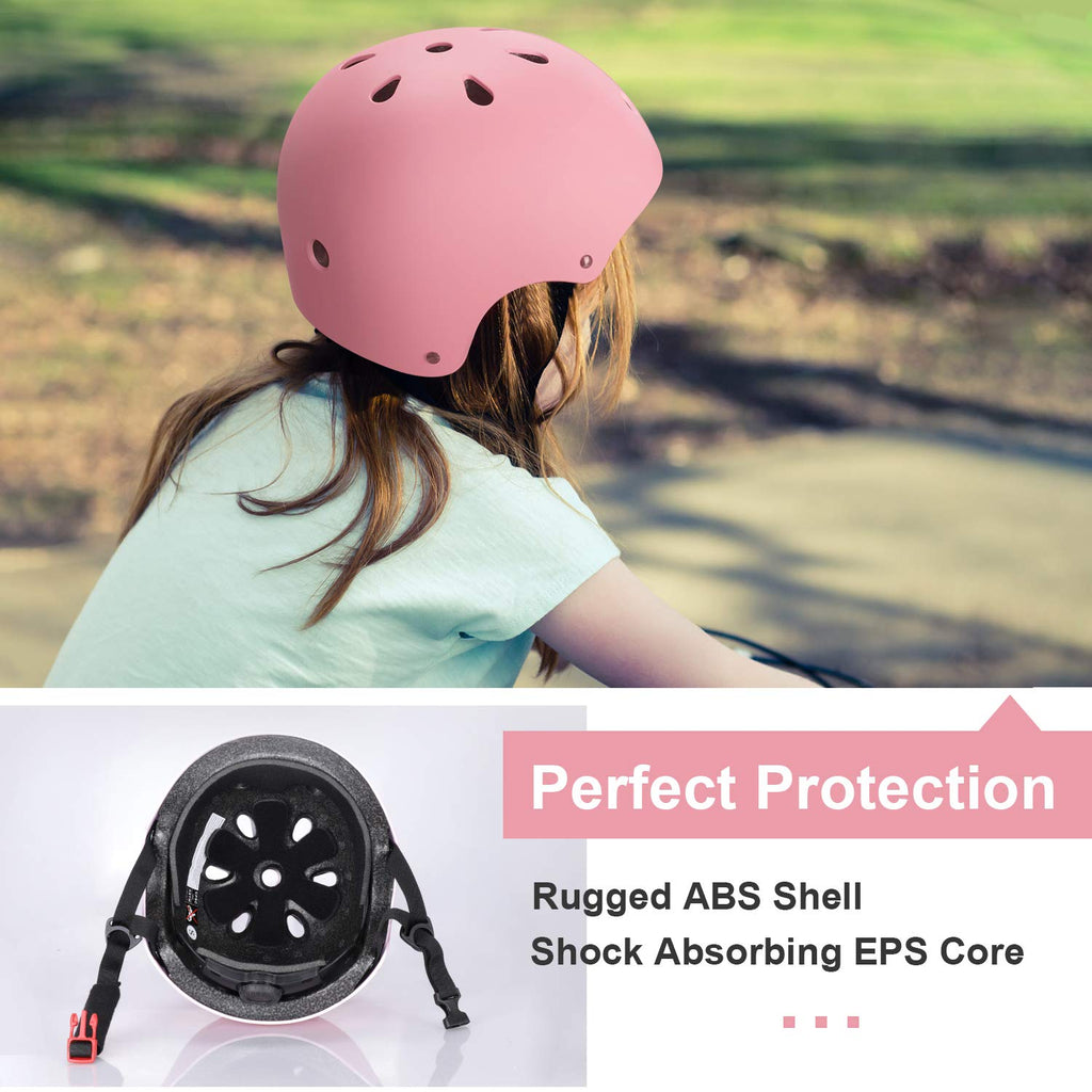 Besttravel Adjustable Helmet For Kids Toddler Bike Ages 3-8 Years Old Boys Girls Multi-Sports Safety (Pink)