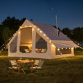 Inflatable Tents for Camping, Super Easy to Blow Up Tent with Hand Pump, Waterproof Oxford Cloth & Stove Jack, Spacious Air Tent